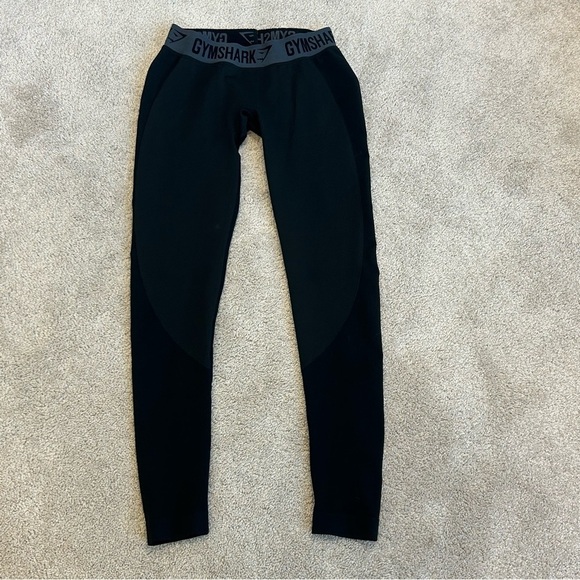 GYMSHARK black gray flex leggings Sz XS - Picture 2 of 11
